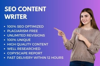 write high quality SEO articles and blog posts with images
