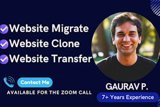 website transfer, website migration,rebuild clone wordpress site from scratch