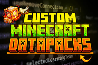 develop advanced minecraft datapacks with custom mechanics