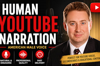 record a human american male voiceover for youtube videos
