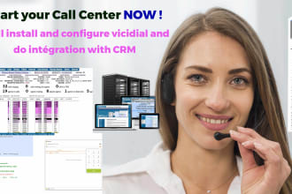 install , configure and connect vicidial with any gateway voip