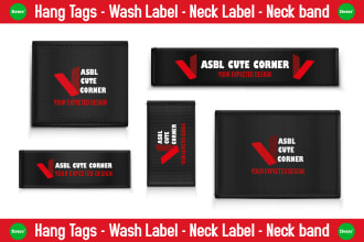 do clothing label hang tag and neck label design
