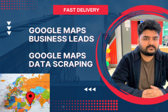 scrape google map business leads with emails or business data