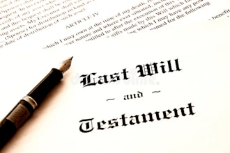 draft a professional  will and  testament