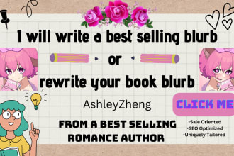 write a best seller blurb or rewrite your book blurb
