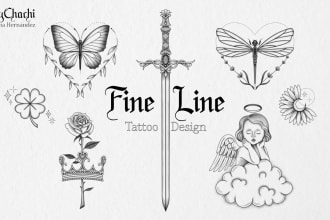 create your ideal minimalist or fine line tattoo design
