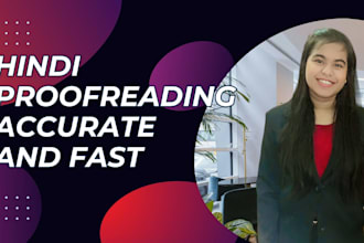 do any type hindi document proofreading
