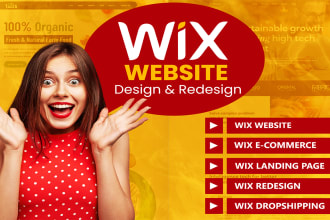 create awesome wix website design for mobile and desktop wix website