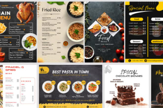 do restaurant menu design, digital menu design, menu board