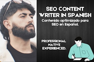 write SEO blogs and articles for your website in spanish
