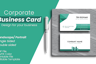 design professional business card with stationery branding kit
