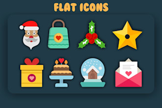 design vector flat svg line icons