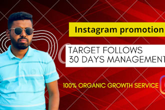 manage your instagram promotion or marketing in organic growth