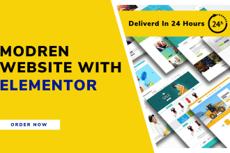be your elementor expert, design your website with elementor builder