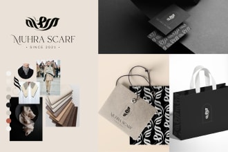 create elegant arabic logo and empower brand visual identity