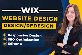 design or redesign wix website, develop wix landing page, wix studio website