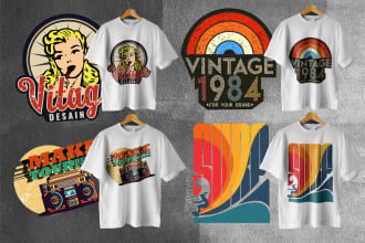 create vintage logo design for your clothing