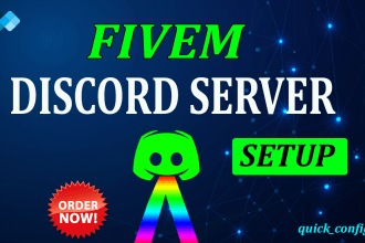do a professional fivem rp discord setup within 24 hours