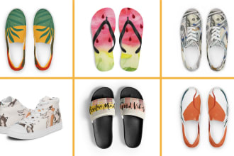 design custom footwear flip flops slides sneakers and shoes
