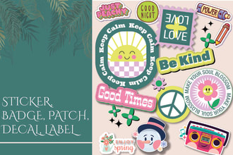 make custom sticker design, badge, decal, patch and emblem logo