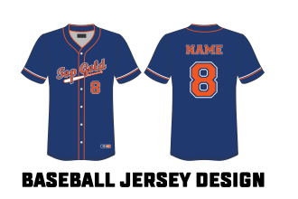 design baseball jersey or uniform for sublimation