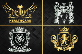 design a badge, emblem, family crest logo