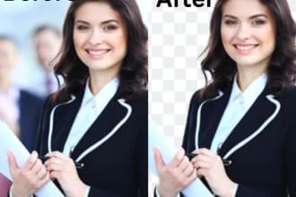 replace background, add images and, image cropping in one hour