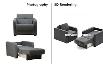 create furniture 3d modelling and rendering