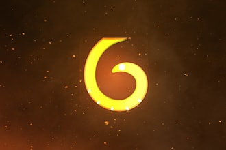 create epic fire logo animation or youtube intro video