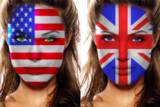 do face paint with your logo, tattoo, flag, or custom design