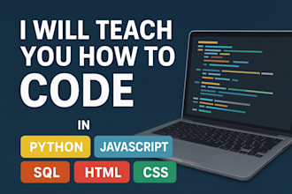 teach you how to code in python, javascript, sql, html, or css