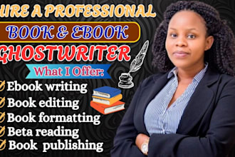 be your amazon kindle ebook writer,book editing and amazon kdp book publishing