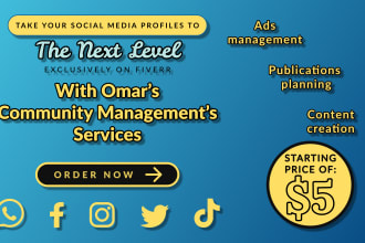 be your community manager in english, french or arabic