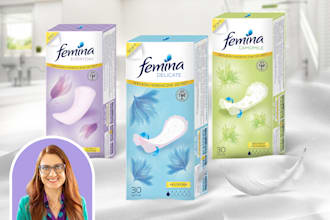 create packaging design for sanitary pads or tampons