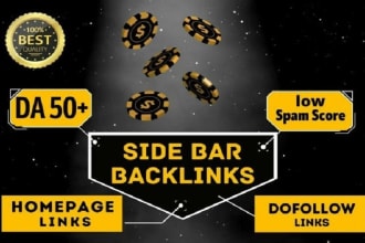 do 30 homepage blogroll sidebar da 50 to 80 dofollow backlinks