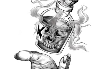 do a drawing or a sketch of your tattoo