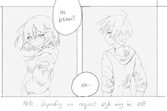 illustrate a manga from your imagination