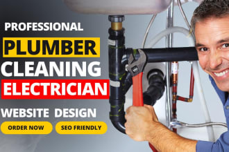 create cleaning service, plumber, handyman, and electrician wordpress website