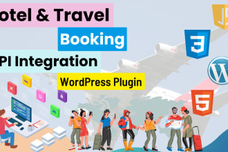 integrate hotel and travel booking rest API using wordpress