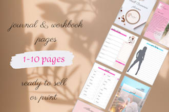 design a custom planner, journal, workbook, or ebook