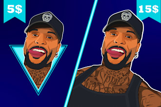 draw cartoon avatar in 24 hrs