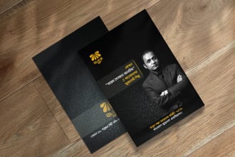 design a professional advertising both or singale side stylish flyer