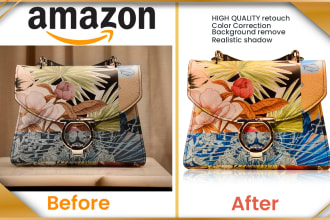 retouch and background remove of amazon product photos