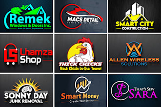 create HQ trendy modern business logo design and redesign