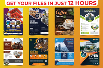 create attractive awesome onepager marketing material promotional flyer design