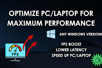 optimize your pc for better performance, fps and lower latency