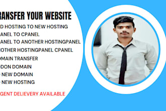 transfer or move your website to new domain and hosting