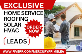 generate home service leads solar plumbing handyman hvac roofing landing page