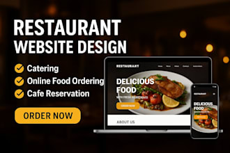 restaurant website, catering, food ordering, cafe, website
