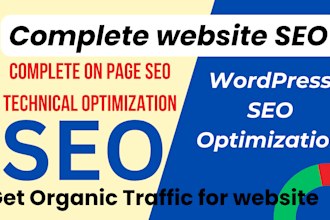 complete on page SEO and technical optimization for wordpress
